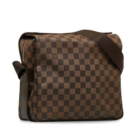 LOUIS VUITTON Authentic Brown Damier Leather Shoulder Bag